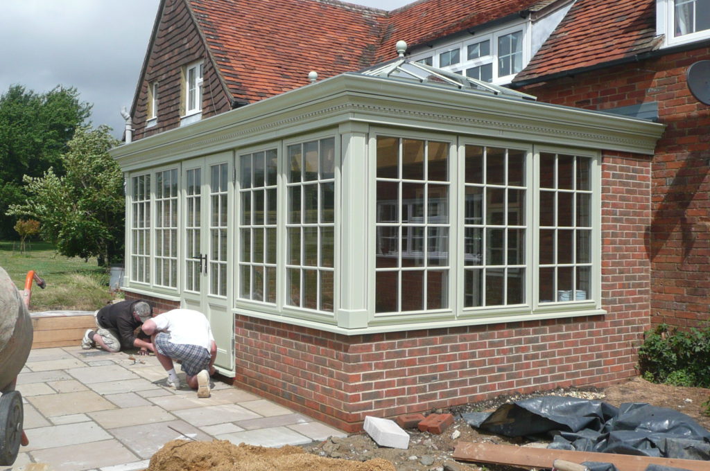 painted wooden orangery